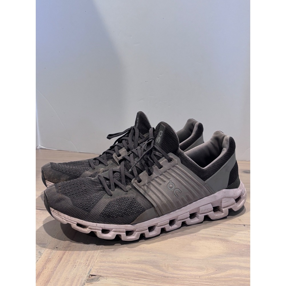 On Cloud Cloudswift Mens 12 Running Shoes Rock Slate Grey Helion CloudTec